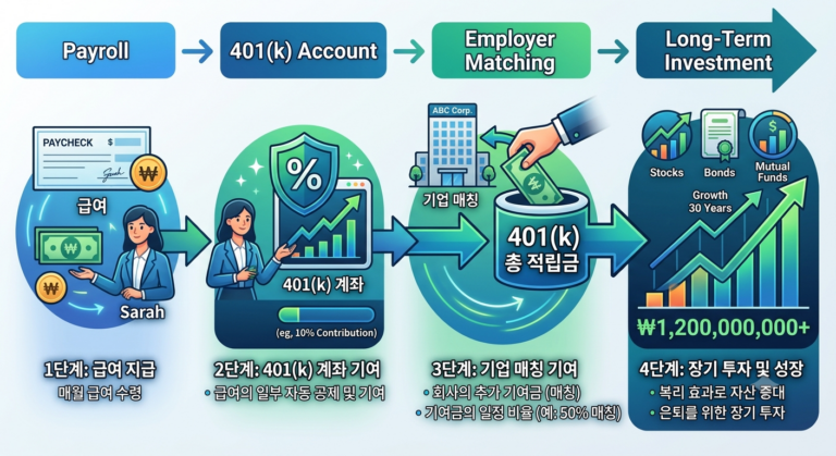401(k)란? 미국 직장인 노후 준비의 핵심, 기업형 퇴직연금 제도 총정리