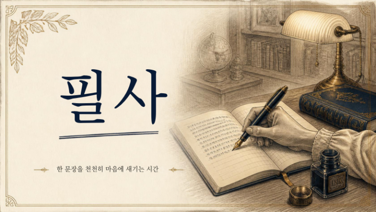 필사의 뜻이 궁금하다면? 책이나 문서를 손으로 직접 베껴 쓰는 의미 파헤치기